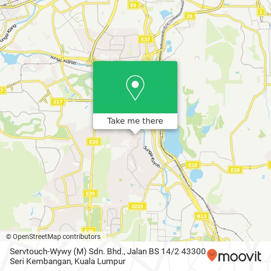 Peta Servtouch-Wywy (M) Sdn. Bhd., Jalan BS 14 / 2 43300 Seri Kembangan