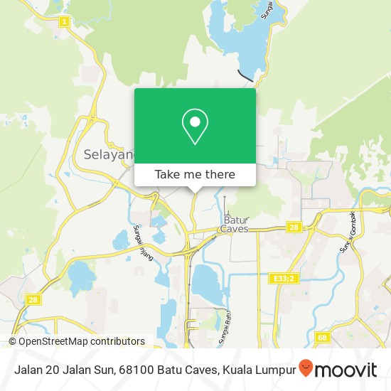 Jalan 20 Jalan Sun, 68100 Batu Caves map