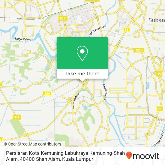 Peta Persiaran Kota Kemuning Lebuhraya Kemuning-Shah Alam, 40400 Shah Alam