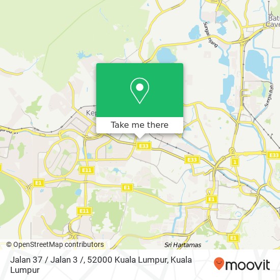 Peta Jalan 37 / Jalan 3 /, 52000 Kuala Lumpur