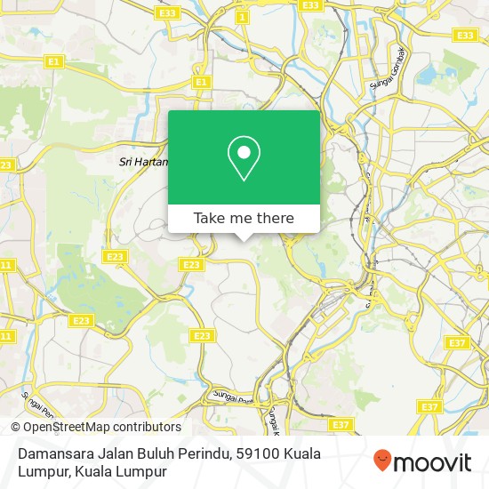 Damansara Jalan Buluh Perindu, 59100 Kuala Lumpur map