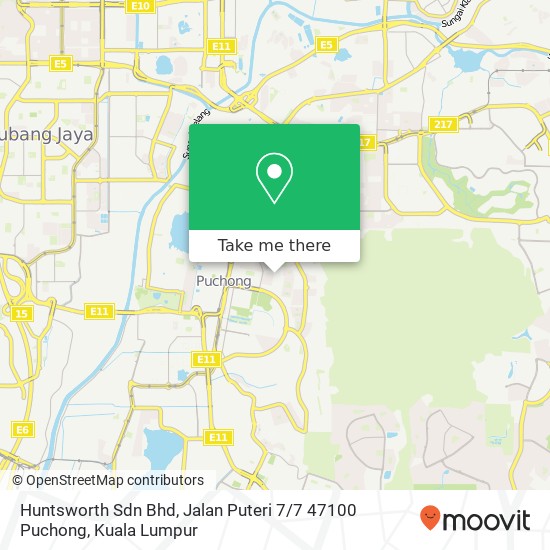 Huntsworth Sdn Bhd, Jalan Puteri 7 / 7 47100 Puchong map