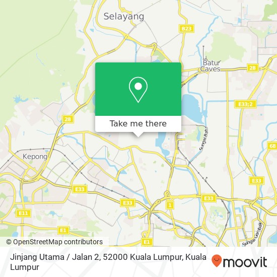 Peta Jinjang Utama / Jalan 2, 52000 Kuala Lumpur