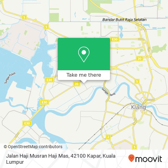Jalan Haji Musran Haji Mas, 42100 Kapar map