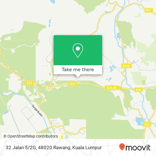 Peta 32 Jalan 5/2G, 48020 Rawang