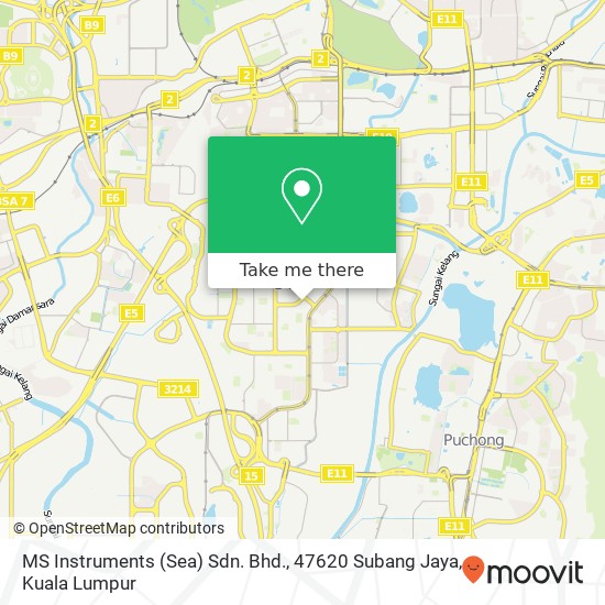 MS Instruments (Sea) Sdn. Bhd., 47620 Subang Jaya map