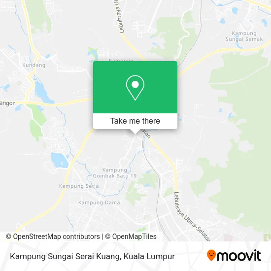 Kampung Sungai Serai Kuang map