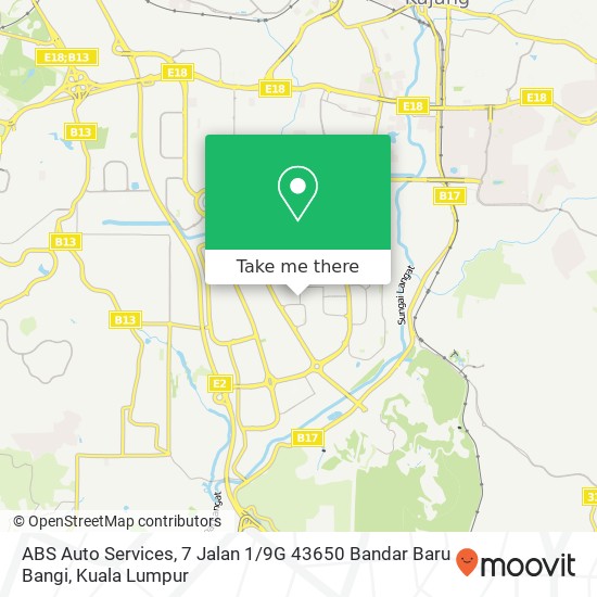 ABS Auto Services, 7 Jalan 1 / 9G 43650 Bandar Baru Bangi map