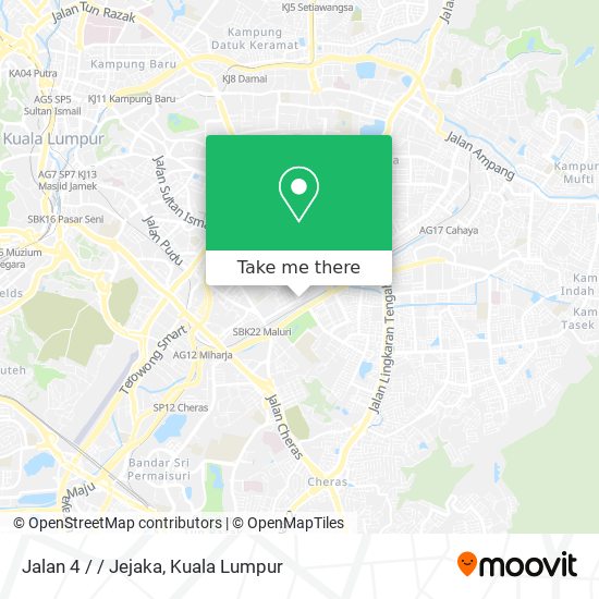 Jalan 4 / / Jejaka map