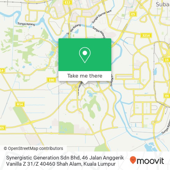 Synergistic Generation Sdn Bhd, 46 Jalan Anggerik Vanilla Z 31 / Z 40460 Shah Alam map