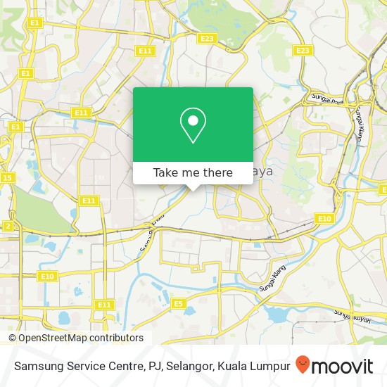 Samsung Service Centre, PJ, Selangor map