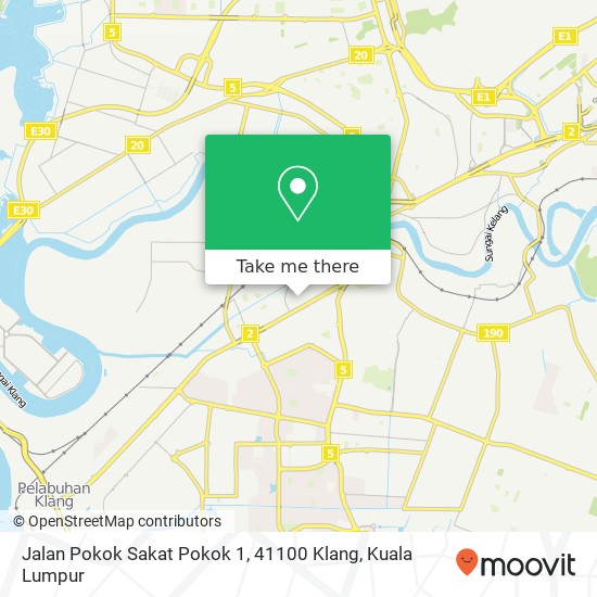 Jalan Pokok Sakat Pokok 1, 41100 Klang map