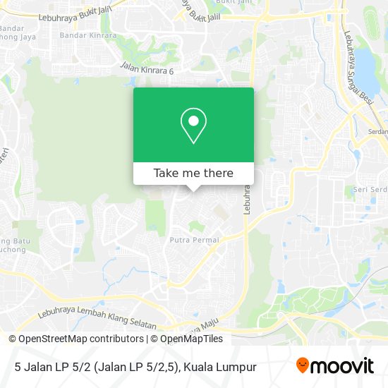 5 Jalan LP 5 / 2 map