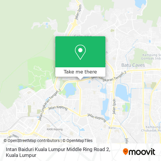 Intan Baiduri Kuala Lumpur Middle Ring Road 2 map