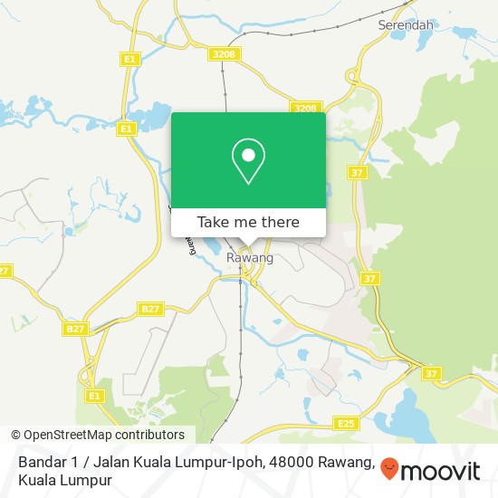 Bandar 1 / Jalan Kuala Lumpur-Ipoh, 48000 Rawang map