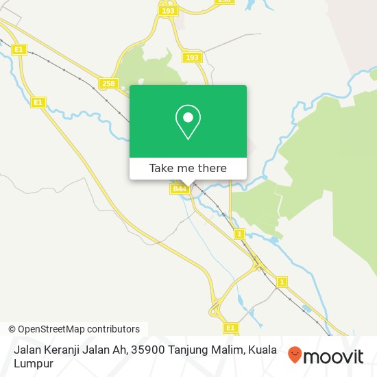 Jalan Keranji Jalan Ah, 35900 Tanjung Malim map