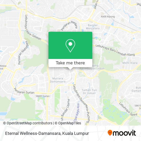Eternal Wellness-Damansara map