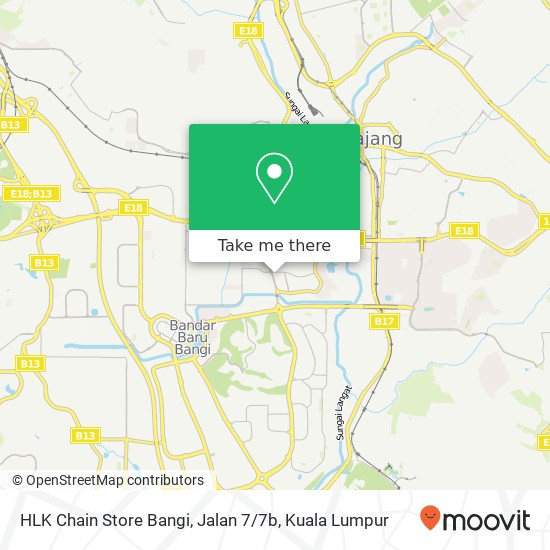 HLK Chain Store Bangi, Jalan 7 / 7b map