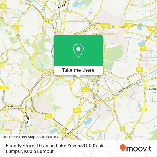 Ehandy Store, 10 Jalan Loke Yew 55100 Kuala Lumpur map