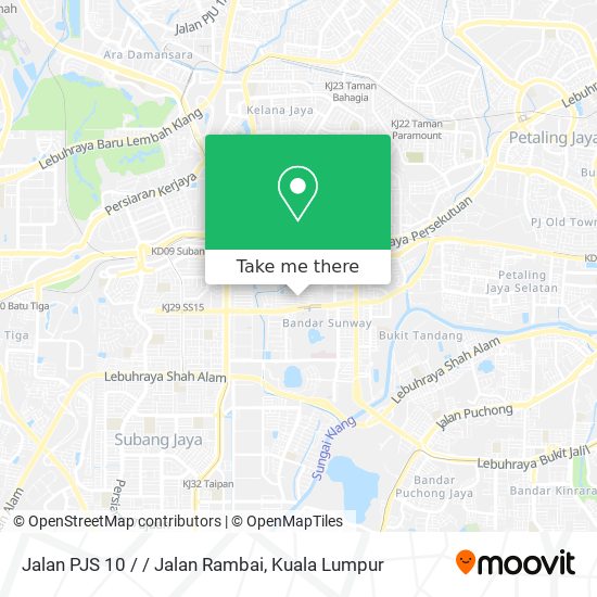 Peta Jalan PJS 10 / / Jalan Rambai