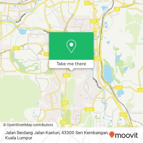 Jalan Serdang Jalan Kasturi, 43300 Seri Kembangan map