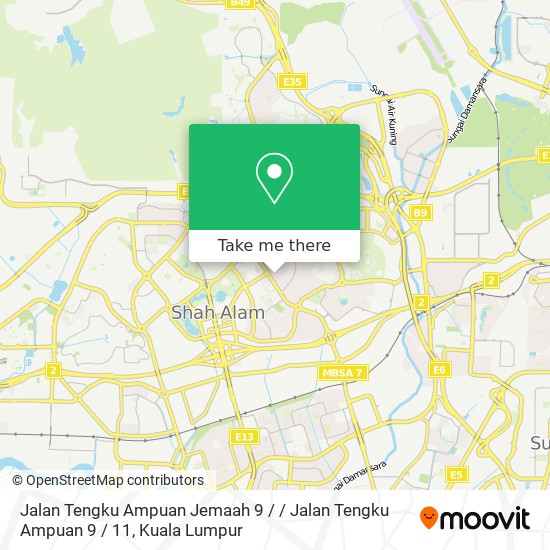 Peta Jalan Tengku Ampuan Jemaah 9 / / Jalan Tengku Ampuan 9 / 11
