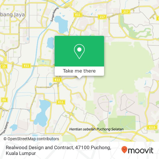 Realwood Design and Contract, 47100 Puchong map