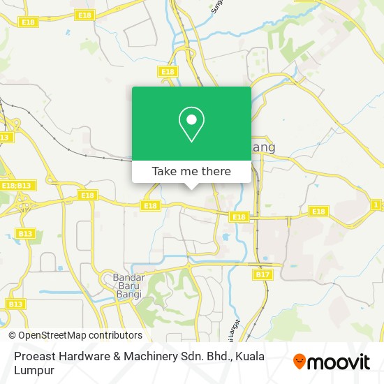 Proeast Hardware & Machinery Sdn. Bhd. map