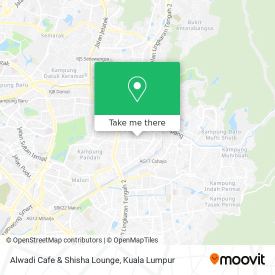 Alwadi Cafe & Shisha Lounge map