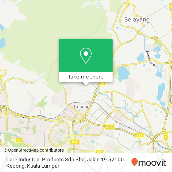 Care Industrial Products Sdn Bhd, Jalan 19 52100 Kepong map