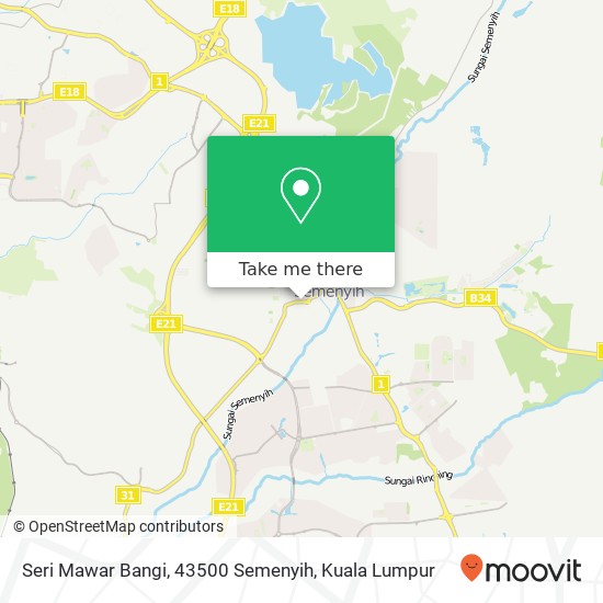 Seri Mawar Bangi, 43500 Semenyih map