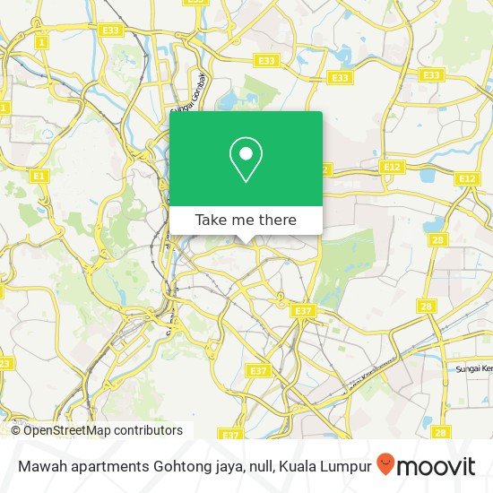 Peta Mawah apartments Gohtong jaya, null