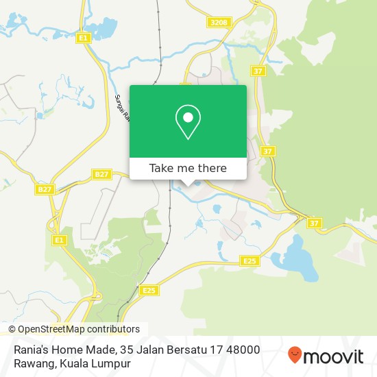 Peta Rania's Home Made, 35 Jalan Bersatu 17 48000 Rawang