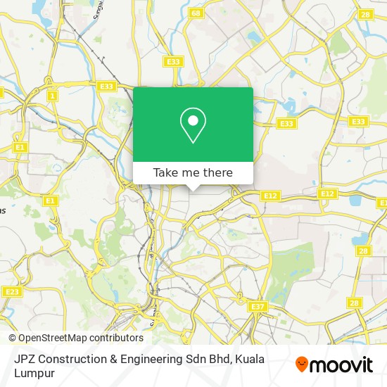 Peta JPZ Construction & Engineering Sdn Bhd