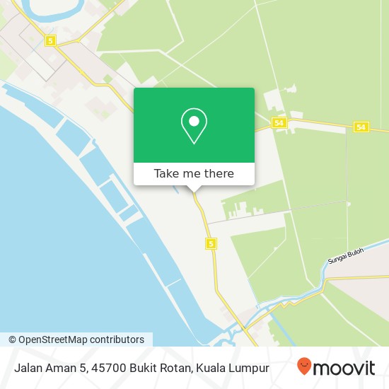 Peta Jalan Aman 5, 45700 Bukit Rotan