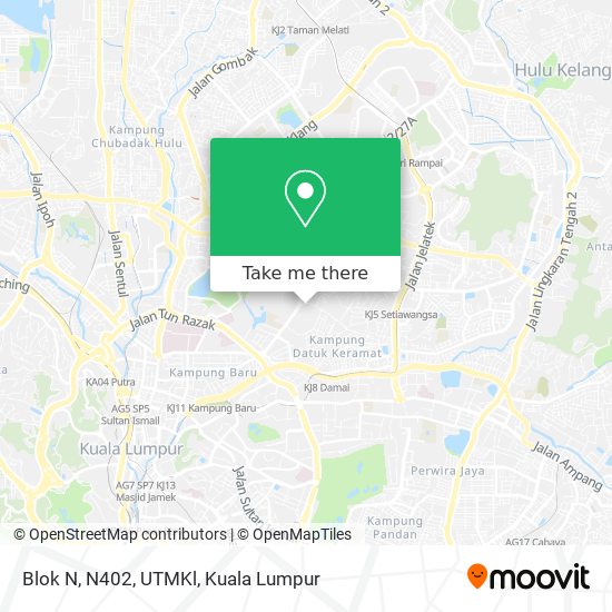 Peta Blok N, N402, UTMKl