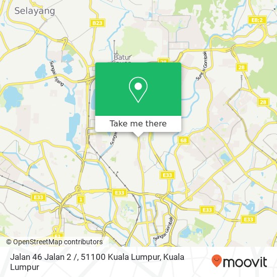 Peta Jalan 46 Jalan 2 /, 51100 Kuala Lumpur