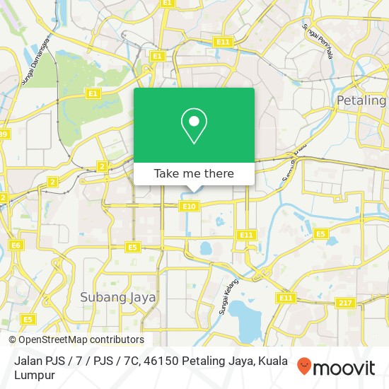 Peta Jalan PJS / 7 / PJS / 7C, 46150 Petaling Jaya