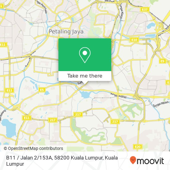 Peta B11 / Jalan 2 / 153A, 58200 Kuala Lumpur