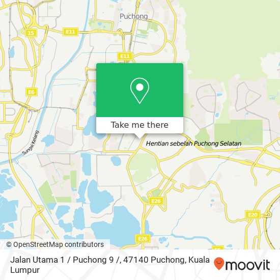 Peta Jalan Utama 1 / Puchong 9 /, 47140 Puchong