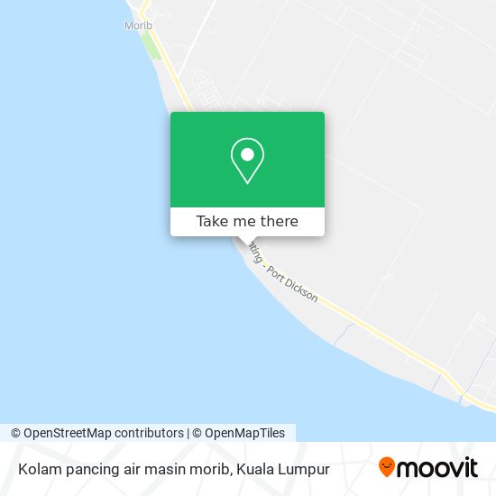 Peta Kolam pancing air masin morib