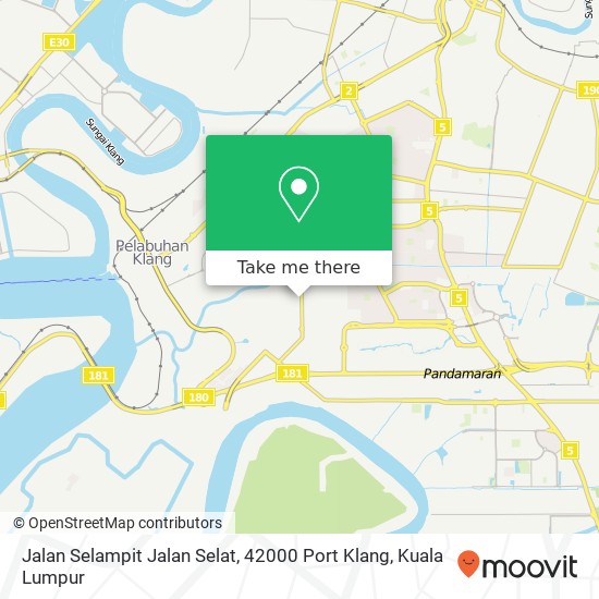 Peta Jalan Selampit Jalan Selat, 42000 Port Klang