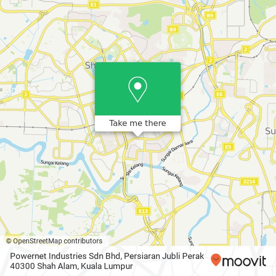 Peta Powernet Industries Sdn Bhd, Persiaran Jubli Perak 40300 Shah Alam