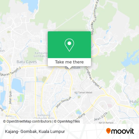 Kajang- Gombak map