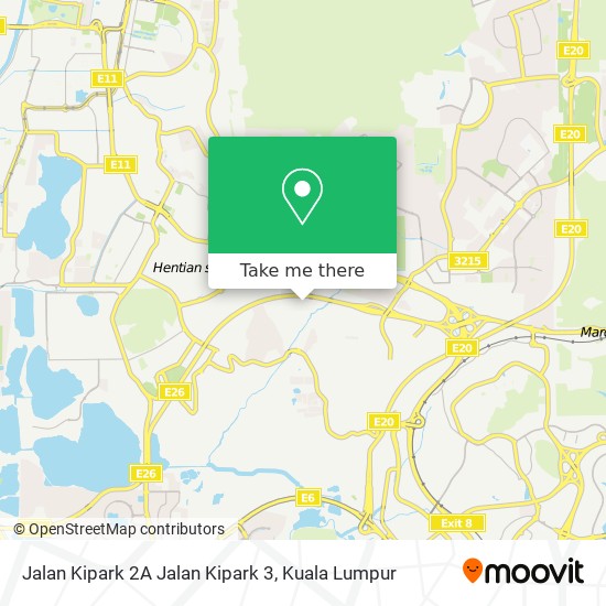 Jalan Kipark 2A Jalan Kipark 3 map