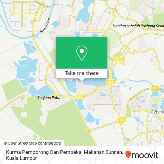 Peta Kurma Pemborong Dan Pembekal Makanan Sunnah, Jalan PP 14 / 5 47130 Puchong