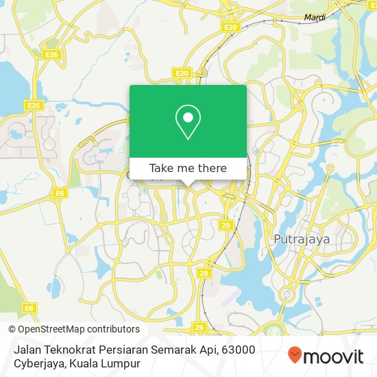 Jalan Teknokrat Persiaran Semarak Api, 63000 Cyberjaya map