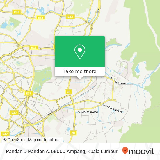 Pandan D Pandan A, 68000 Ampang map