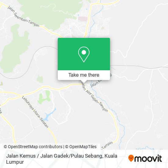 Peta Jalan Kemus / Jalan Gadek / Pulau Sebang