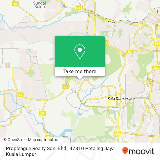 Propleague Realty Sdn. Bhd., 47810 Petaling Jaya map